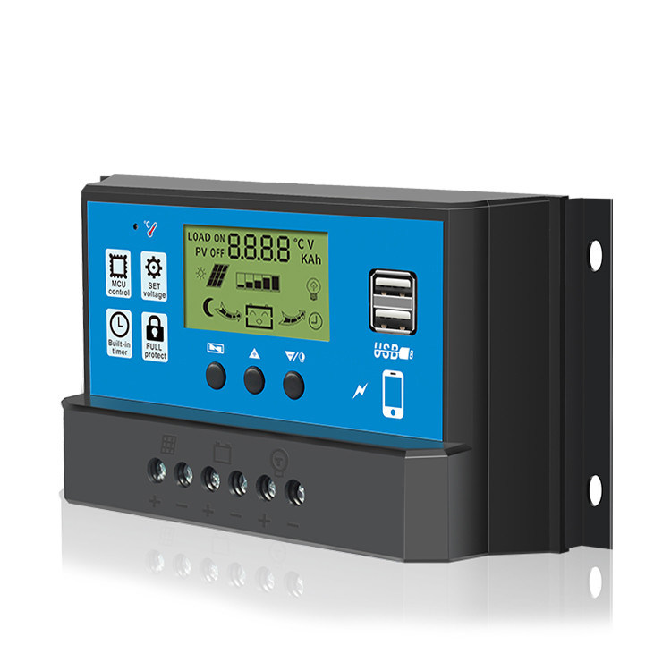 12v 24v 10A 20A 30A 40A 50A 60A LCD PWM Solar Controller Solar Charger ...