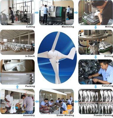 100W 200W 300W 400W 12V/24V Mini Wind Turbine Generator S Model