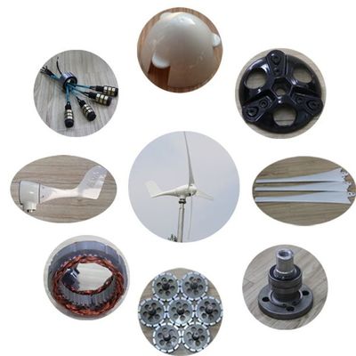 24V/48 400W 500W 600W Horizontal Axis Wind Power Generator On Rooftop M2 Model