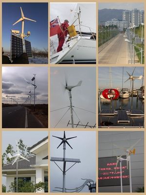 24V/48 400W 500W 600W Horizontal Axis Wind Power Generator On Rooftop M2 Model