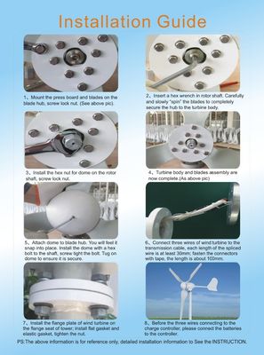 12V/24V 400w/500w Hot Sale Residential Wind Power Generator  M3 Model,Permanent Magnet Generator Wind Turbine