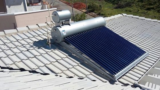 Economical All-glass Tube on Roof Compact Non-pressure Solar Water Heater Galvanized Steel & SUS304---Non-pressure Model