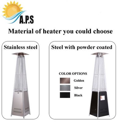 Pyramid Outdoor Gas Patio Heater Pyramid Glass Tube Patio Heater 13kw Outdoor Patio Heater Pyramid Gas Flame heater