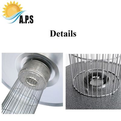 Round Flame Gas Patio Heater Round Gas Flame Patio Heater Glass Tube Patio Flame Heater 13KW Tube Outdoor Heater