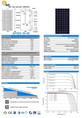 Solar Kit,Monocrystalline Module 36V 72 Cell,Mono 365W,370W,375W,380W  Solar Photovoltaic Module, Solar Power Station