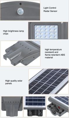 High Lumen 3535 Solar Outdoor Lamp IP65 Waterproof  All In One Solar Panel Led Street Light 20W 40W 60W