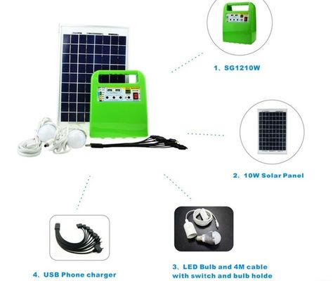 Solar Emergency light,portable mini home solar power system, solar lighting kit,10W solar energy light bulb SG1210