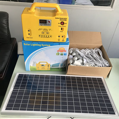 30W Solar Lighting Kit Phone Power Charging FM Radio MP3 Player Portable Solar Generator SG1230