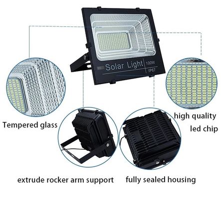 Led Stadium Flood Light Fixture ABS Housing IP65 Waterproof 50W 100W 150W LED Solar Flood Light SFLB
