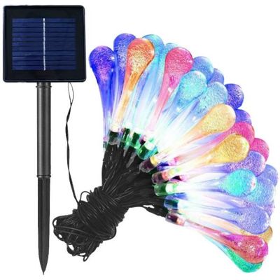 30LED  Water drop solar string lights, bubble fairy string lights, solar decorative lights for Garden, Patio, Yard
