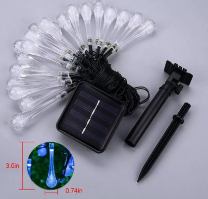 30LED  Water drop solar string lights, bubble fairy string lights, solar decorative lights for Garden, Patio, Yard