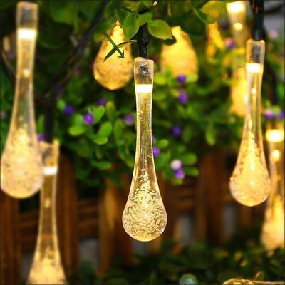 30LED  Water drop solar string lights, bubble fairy string lights, solar decorative lights for Garden, Patio, Yard