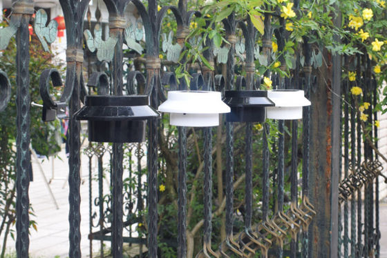 3LED Solar Garden Fence Yard Wall Gutter Pathway Light Outdoor Solar Gutter LED Light, Solar Fence Light