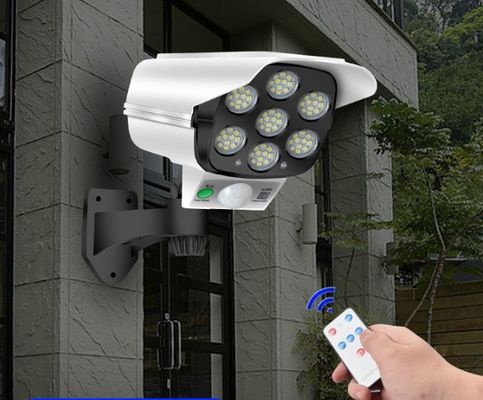 Door Sensor 77 LED Simulation Monitoring Security Lighting Solar Motion Sensor Simulation Camera Solar Wall Lamp
