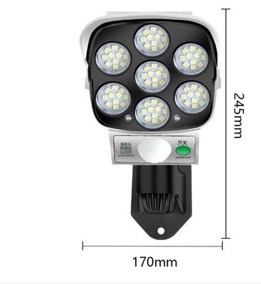 Door Sensor 77 LED Simulation Monitoring Security Lighting Solar Motion Sensor Simulation Camera Solar Wall Lamp