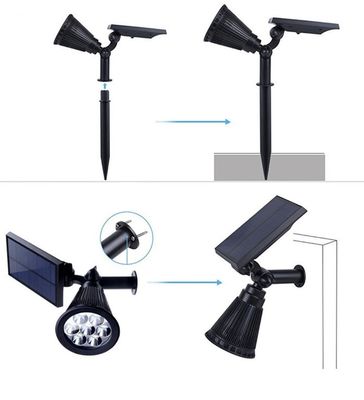 Waterproof IP65 Outdoor 7LED  Solar Spike Light Solar Lawn Lamp Solar Path Lamp Solar Spotlight