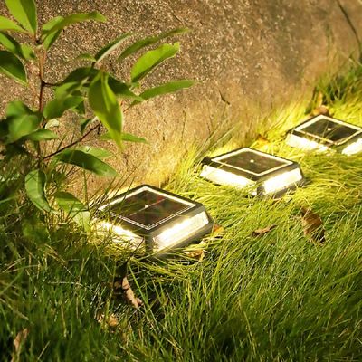 Solar Garden 12 LED Light,Yard Landscape Light, Solar Street Garden Light,Solar LED Underground Deck Light