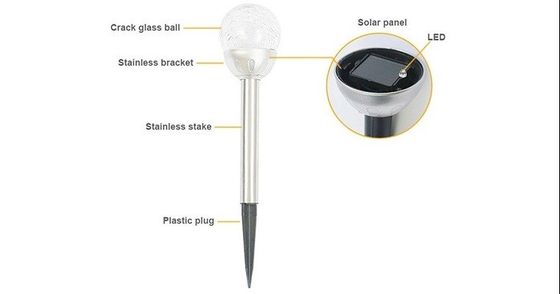 Round Shape Solar Garden Light, Mosaic Ball Solar Garden Light,Solar Garden Light,Crackle Sphere Solar Pathway Ligh