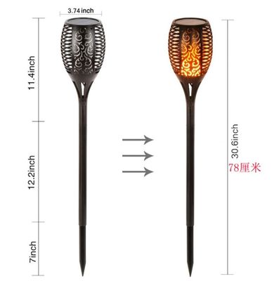 96LED Solar Torches Light, Solar Lawn Lamp, Camping Light Bulb, Solar Garden Lights,Solar Flickering Flame Light