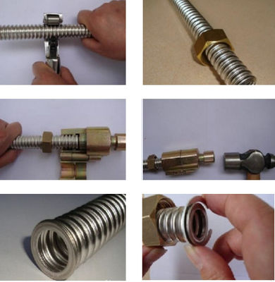 Flat-Press End, Cutter, Screw, Ring And Mat For Gas and Water Corrugated Pipe, Tube and Hose