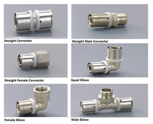 Compression Fitting and Pressing Fitting for PE-AL-PE, PE-AL-PEX, PEX-AL-PEX PERT-AL-PERT