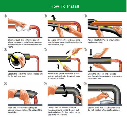 B1,B2, Class 1 And Class 0 Heat Insulation NBR Black Rubber Foam Pipe/ Rubber Foam Thermal Insulation Tube