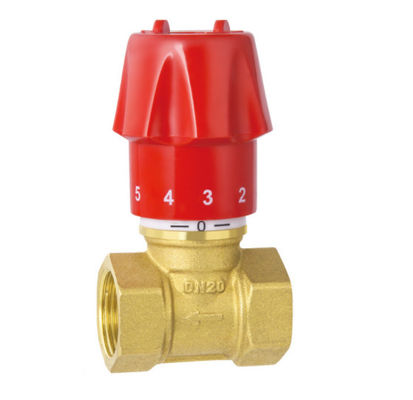 Red Hat Wheel Brass Regulating Manual Control Stop Globe Adjust Valve, Brass Heat Pick Manual Adjust Valve Gate Valve