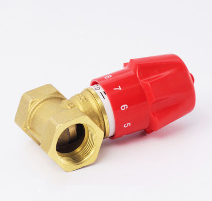 Red Hat Wheel Brass Regulating Manual Control Stop Globe Adjust Valve, Brass Heat Pick Manual Adjust Valve Gate Valve