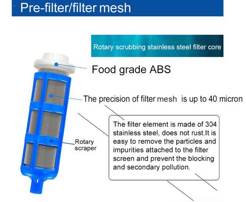 House Pre-Filtration Front Filter With Scraping Type Backwashing,Stainless Steel Mesh Brass Water Pre Filter
