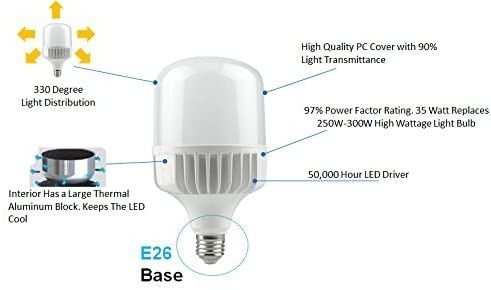 T Shape Lamp led bulb lights E27 E22 E14 GU10 Die Casting Aluminum 15W 18W 28W 38W 48W 25W 40W 50W 60W 80W 100W