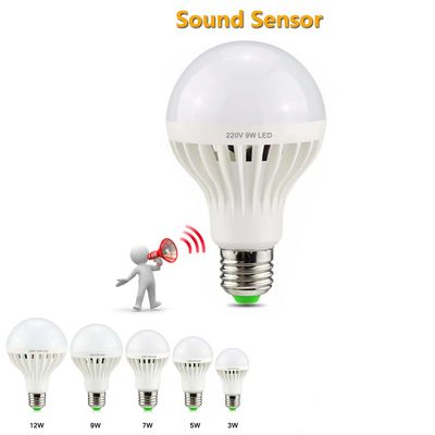 Motion Sensor LED,Microwave Sensor, Sound Sensor ,Light Sensor, Radar Sensor,Automatic On/Off LED Bulb  LED A Lamp 8W 9W
