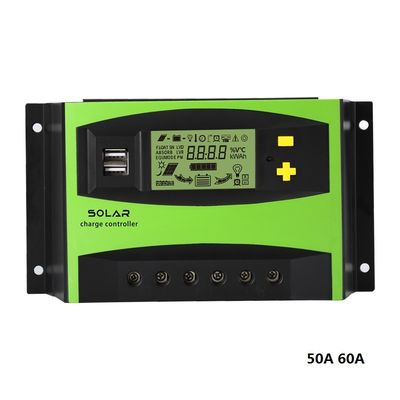 12v/24v/48V 10A 20A 30A 40A 50A 60A LCD Display Timing Function PWM Solar Controller Solar Charger Solar Regulator