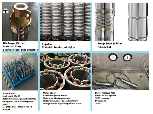 3 inch,4 inch Deep Well Centrifugal Solar Submersible Pump, Stainless Steel Brushless Dc Solar Pump