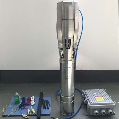 5 Inch Deep Well Stainless Steel Impeller Solar Submersible Pump For Agricultural Irrigation Big Flow Pump