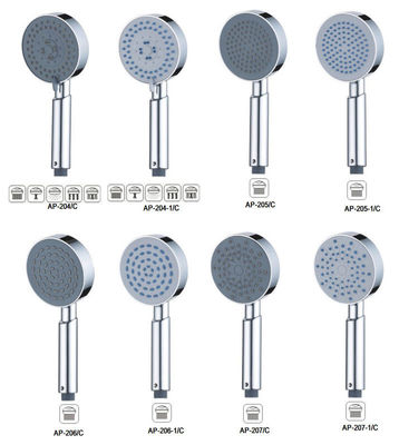 Button Function/Three Function/Five Function/Single Function Hand Shower,Shower Kit,Bathroom Fittings