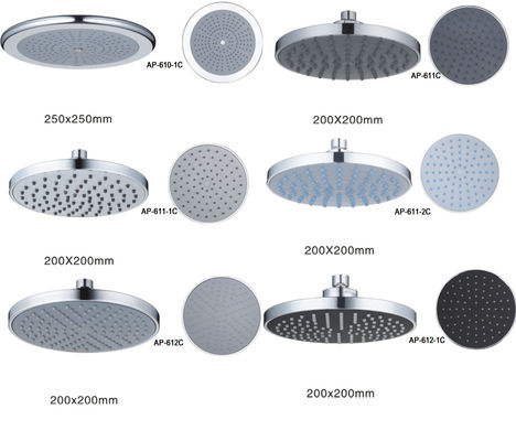 ABS Plastic 9inch Round Chrome Plated Rainfall Spray Shower Head Bathroom Top Head Shower,Ceiling Overhead Shower Head