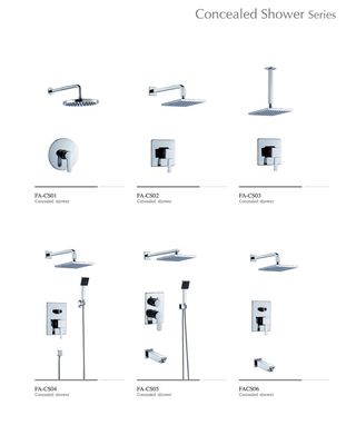Wall Mount Trim Brass Bath Shower Faucet, Concealed Valves,Diverter 2/3 Way Shower Mixer Valves,Concealed Shower Sets.