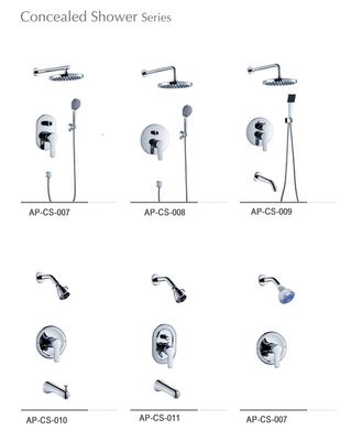 Wall Mount Trim Brass Bath Shower Faucet, Concealed Valves,Diverter 2/3 Way Shower Mixer Valves,Concealed Shower Sets.