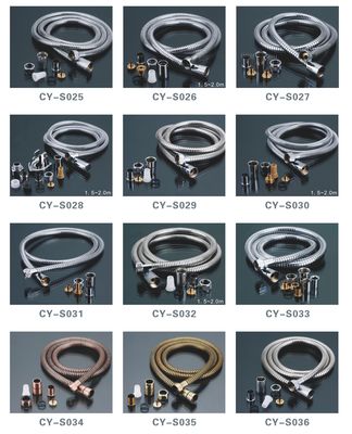 Shower Tube And Flexible Hose For Bathing, Shower And Kitchen Faucet With Different Fittings.
